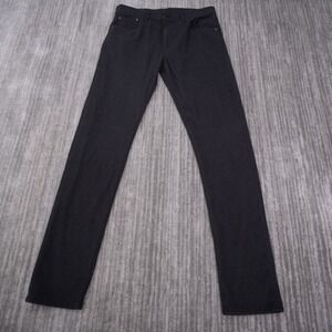 Levis 512 Slim Taper Jeans Mens 32x34 Fit 33 Black Stretch Denim Pants Premium